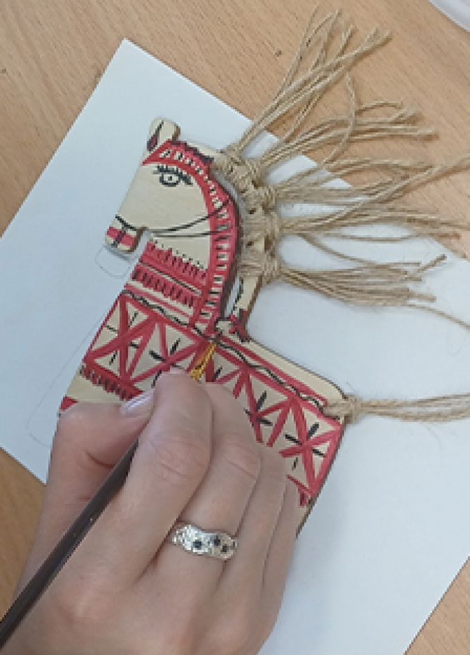 Мезенский конь. Мастер-класс по изготовлению символа года